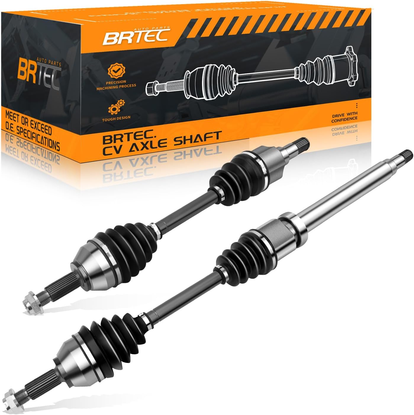 Front CV Axle Shaft Assembly Fit for Ford Focus 2000-2011, Automatic Trans 2005-2011,DOHC 2000-2001, 2002-2004 LX/SE/ZTS/ZTW/ZX3/ZX5, Driver & Passenger Side 66-2143 66-2144