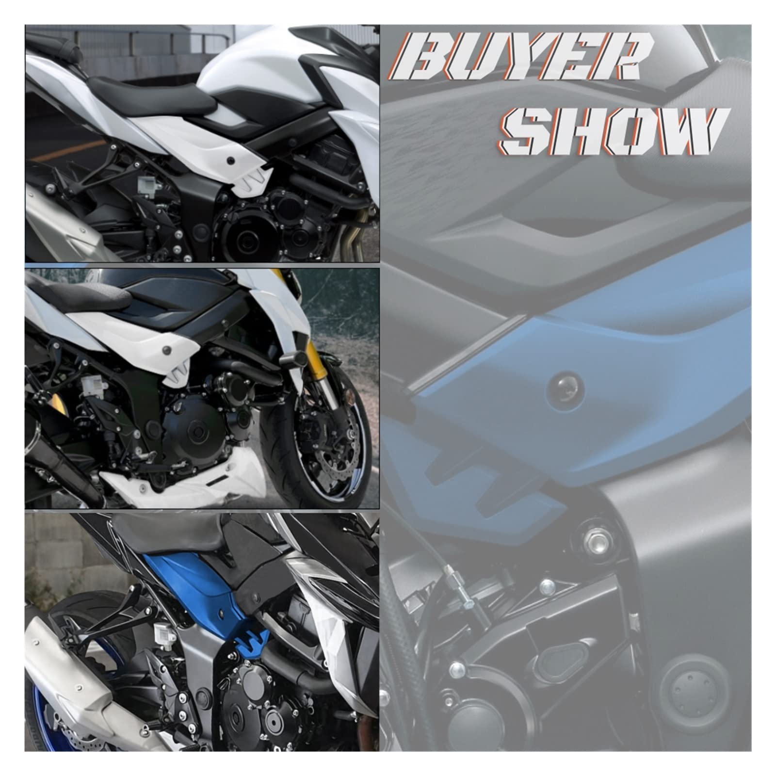 Accessoires Moto Cadre Siège Arrière Couvercle Latéral Pour Suzuki GSXS 750 GSX-S750 GSX S750 2017 – 2021(6