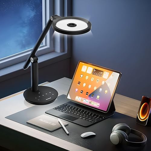 Miniatura 8 de Honeywell Lámpara de escritorio para oficina en casa, H6 Sunturalux Luz de escritorio LED para cuidado de los ojos, lámpara de escritorio regulable