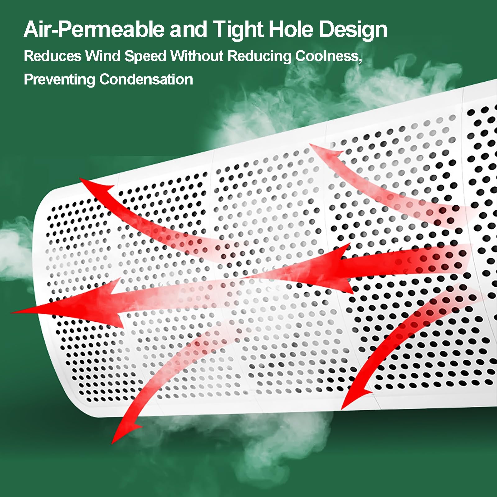 Deflettore Condizionatore Universale Deflettore per Bocchette di Ventilazione a 8 Pale, Regolabile, Split, Anti-Soffio Diretto per Condizionatori a Parete(30x90cm/12x35in)
