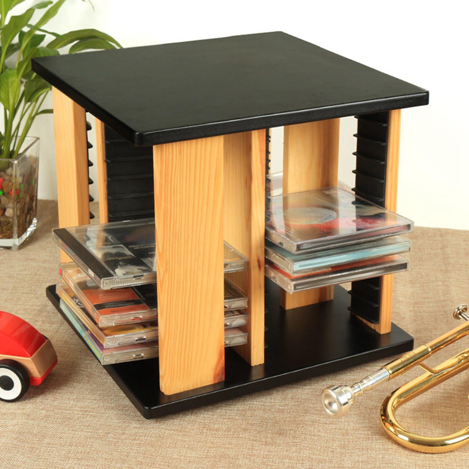 Soporte de Escritorio para CD, Accesorios, Robusto Y Profesional para Discos DVD.