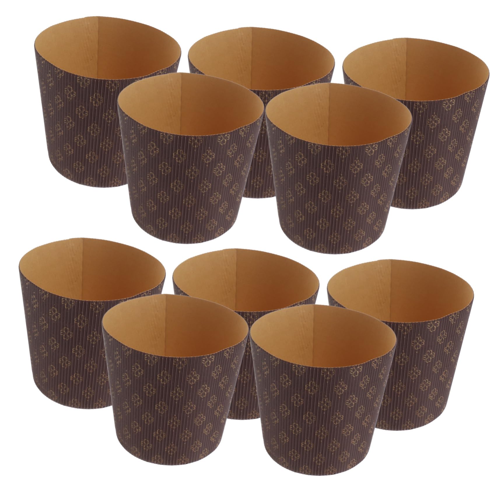Capacillos de Papel Marrón para Panettone, 25 Piezas | Papel, Uso Doméstico y Panaderías, Aptos para Horneado, Diseño Elegante y Práctico