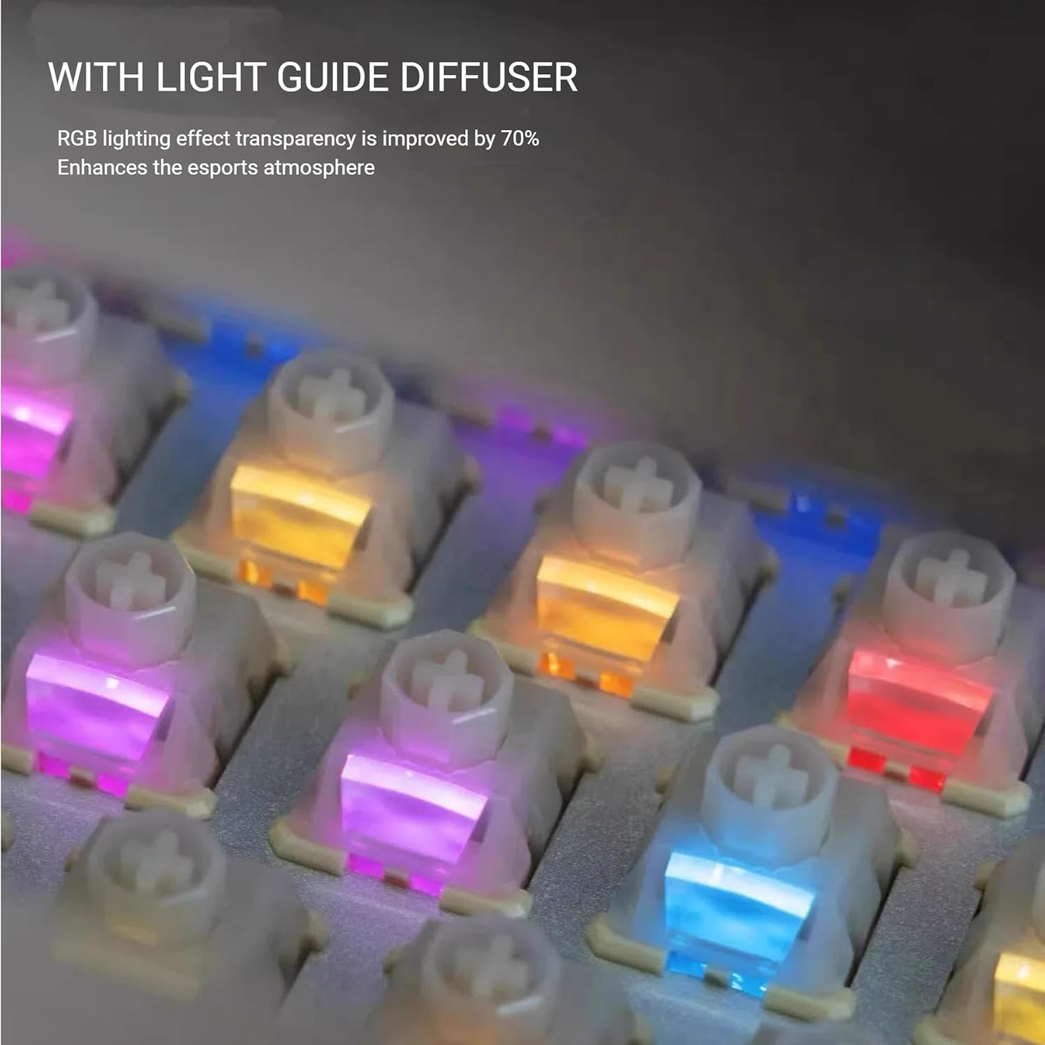 Chilkey WS Flux HE Hall Effect Switches: Linear Factory Pre-Lubed Magnetic Keyboard Switches, Freely Setting Pre-Travel Key Switch for Rapid Trigger HE Gaming Keyboard (35 Pcs)