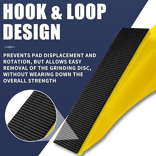 Miniatura 4 de Kit de microlijadora de 3.5 x 1 pulgada, 2 piezas de mini bloques de lijado a mano, placa de soporte de gancho para pulido de espacios estrechos,