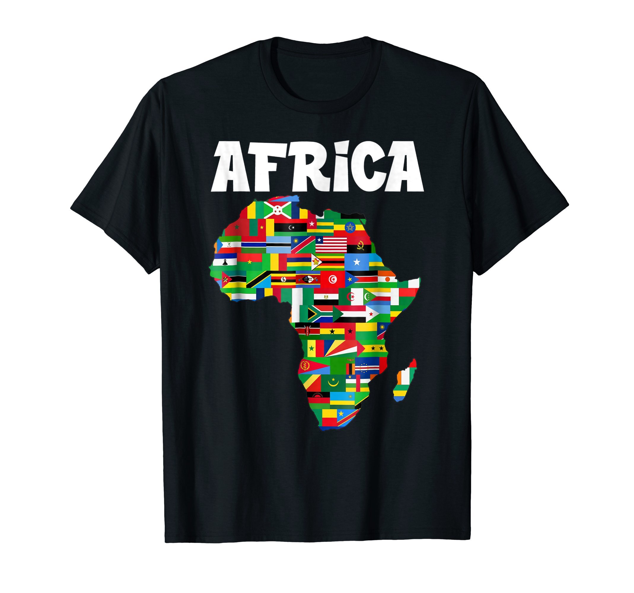 Africa T-ShirtProud African Country Flags Continent Love T-ShirtOEKO-TEX STANDARD 100