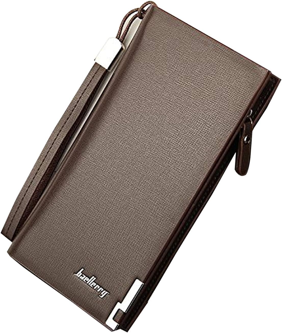 Rangoli FashionsImported Leather Designer Long Zipper Wallet for Girls and Women (Brown)