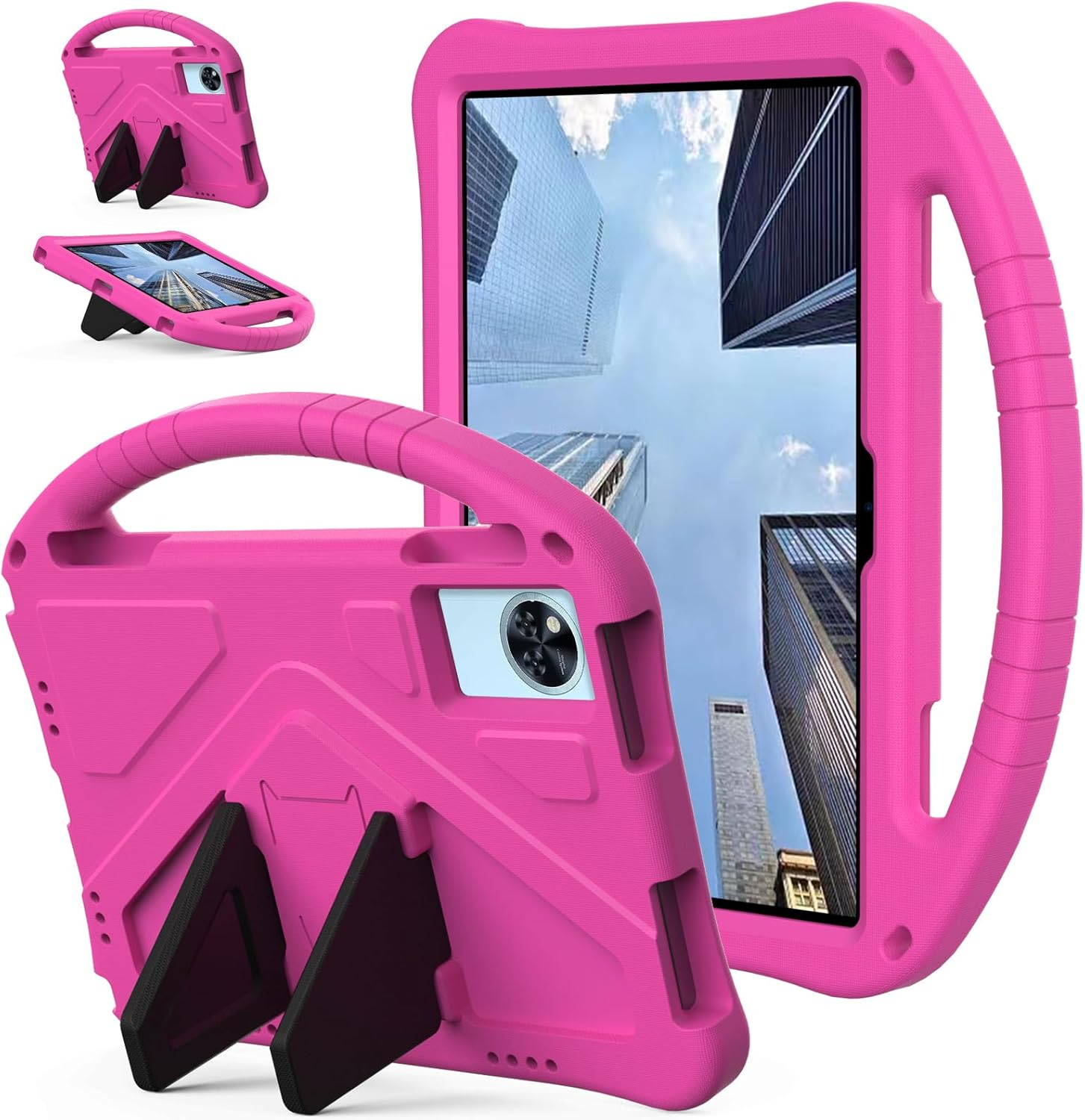 for Lenovo Idea Tab 11 inch Case 2025, EVA Kids Shockproof Tablet Cover for Lenovo Idea Tab Tablet 11 '' with Handle Stand (Red)