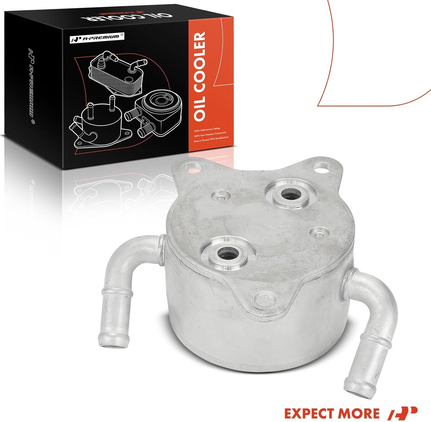 A-Premium Engine Oil Cooler Compatible with Toyota Corolla 2010-2021 1.8L, Yaris 2016-2021 1.5L