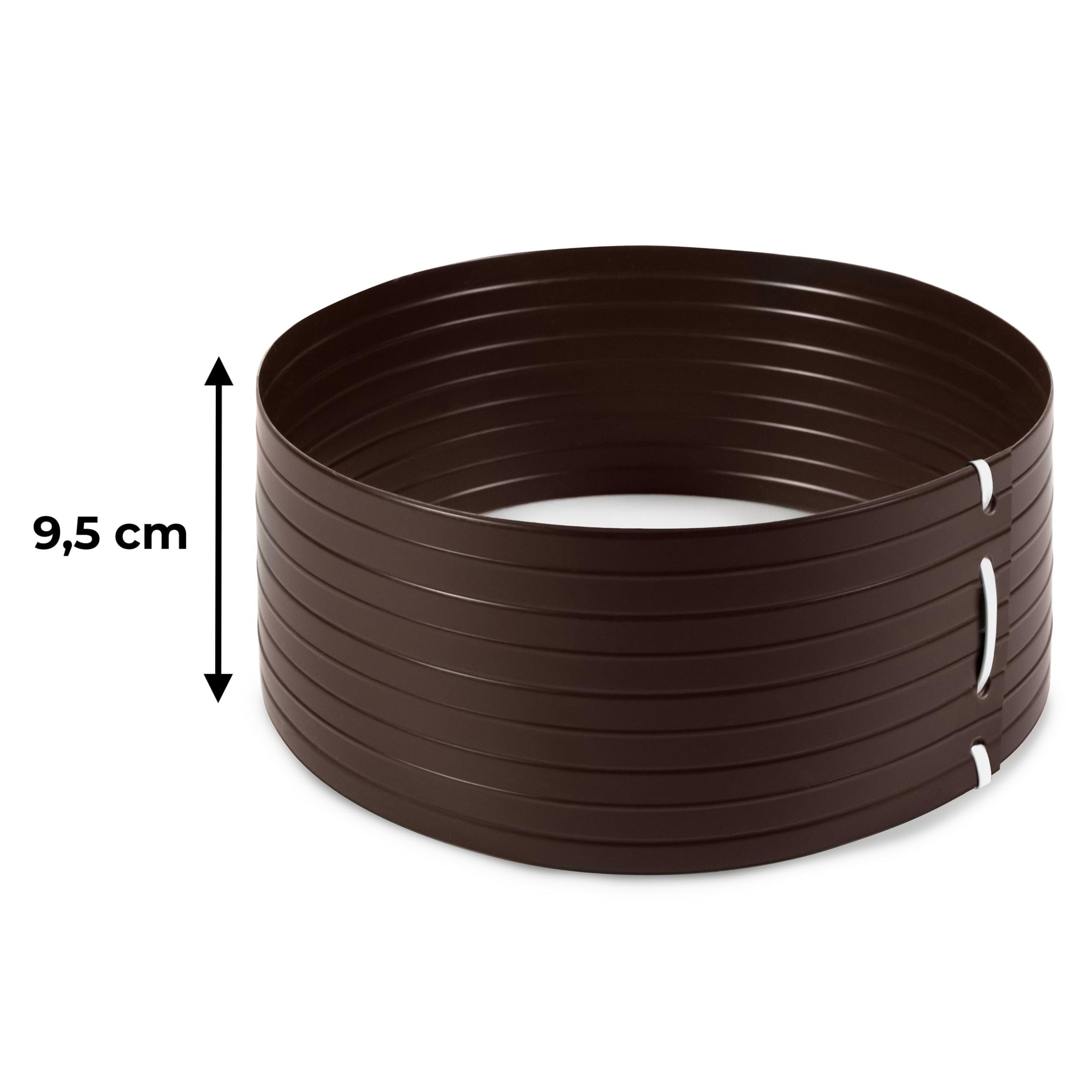 Quest Bewässerungsring PVC UV-beständig für Pflanzen & - Braun, 160 cm | Wiederverwendbarer Gießring für Sträucher, Gemüse & junge Obstbäume, gezielte Bewässerung, spart Wasser im Garten