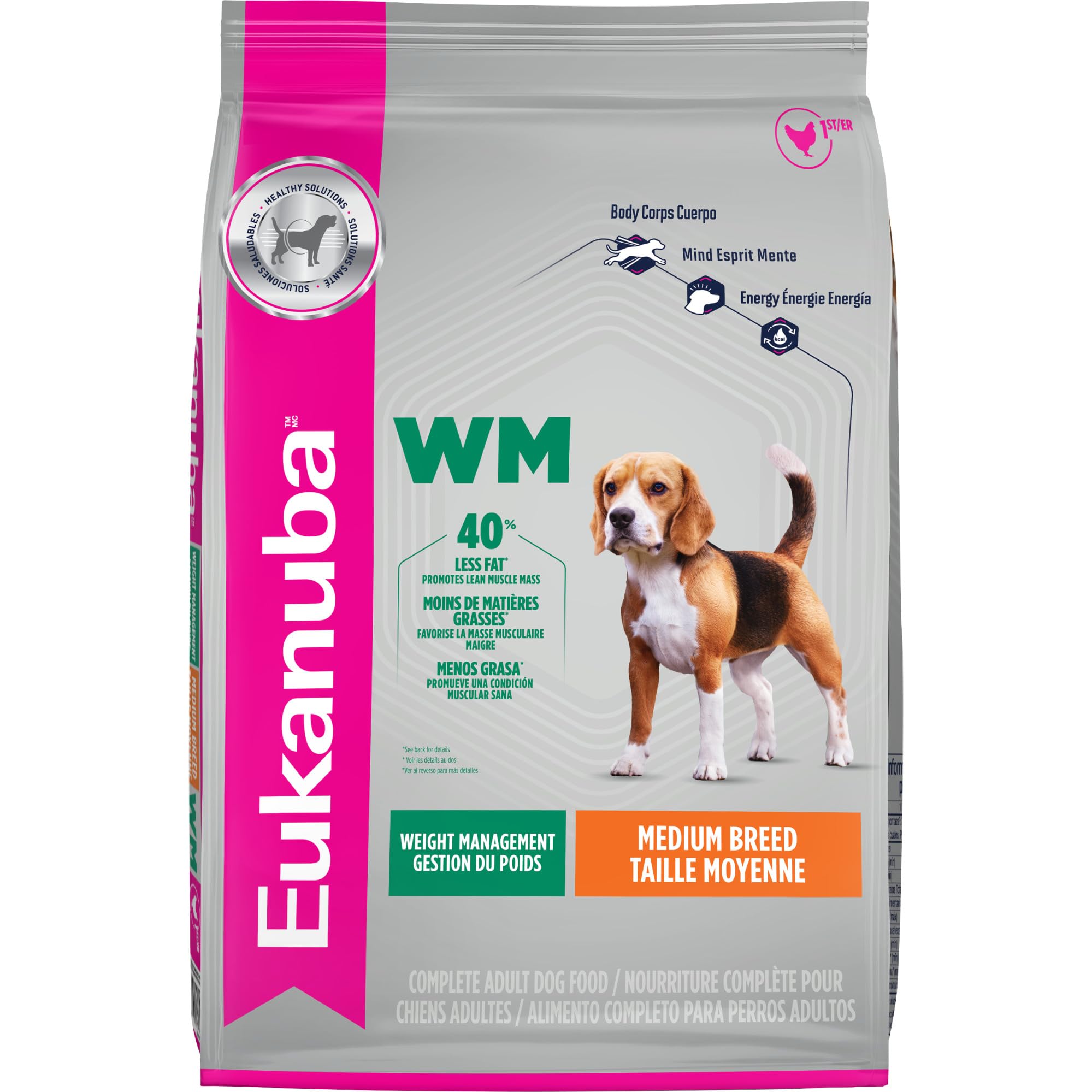 Eukanuba WM Weight Management Medium Breed Dry Dog Food