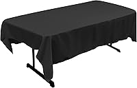 Vista 132 de LA Linen - Mantel rectangular de popelina de poliéster