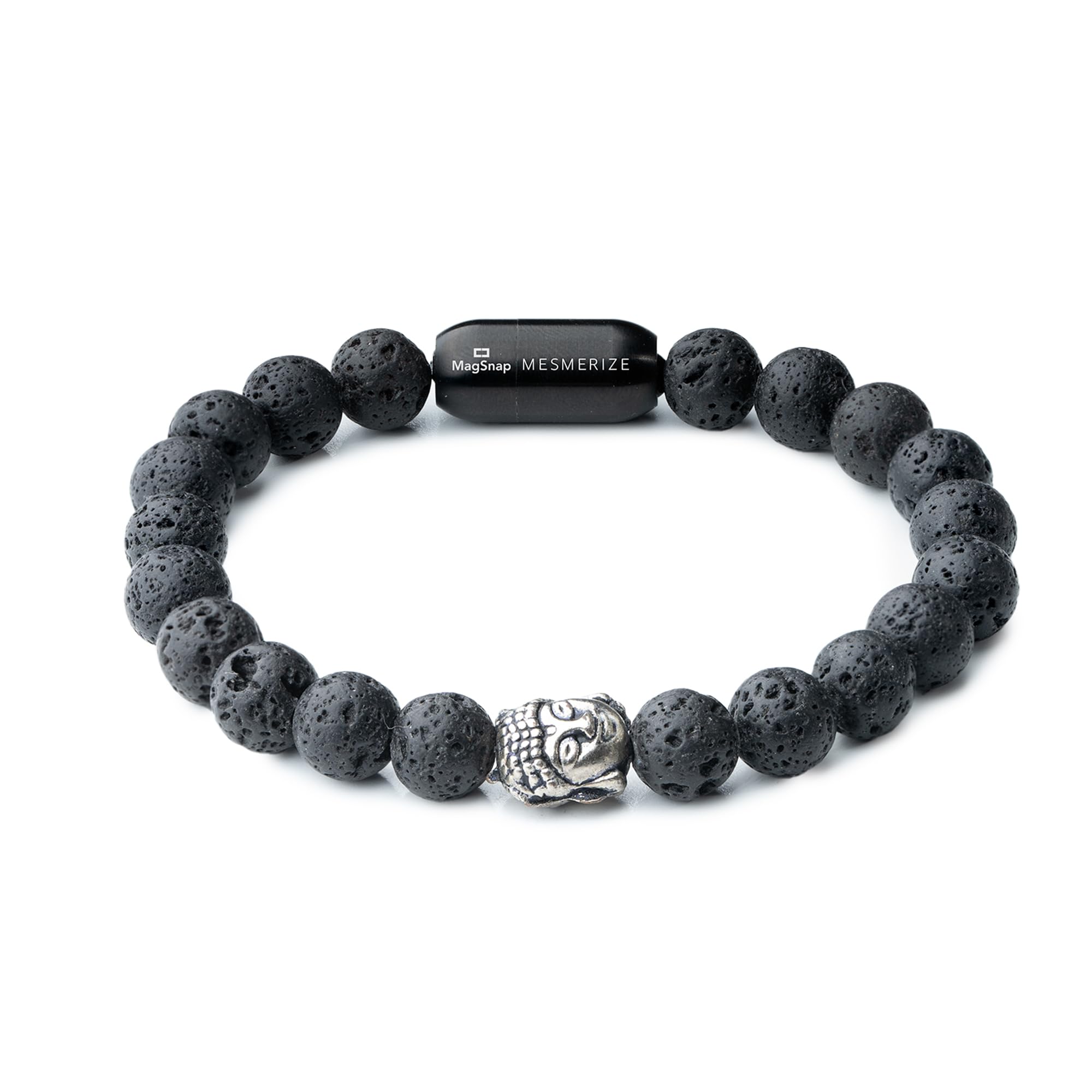 Mesmerize Original Natural Stone Bracelets Collection | Lapis Lazuli, Amethyst, Rudraksha, Onyx, Pyrite, Lava, Freshwater Pearl, Tiger Eye (Lava, M) (B0CYHF2WCS) Amazon Price History, Amazon Price Tracker