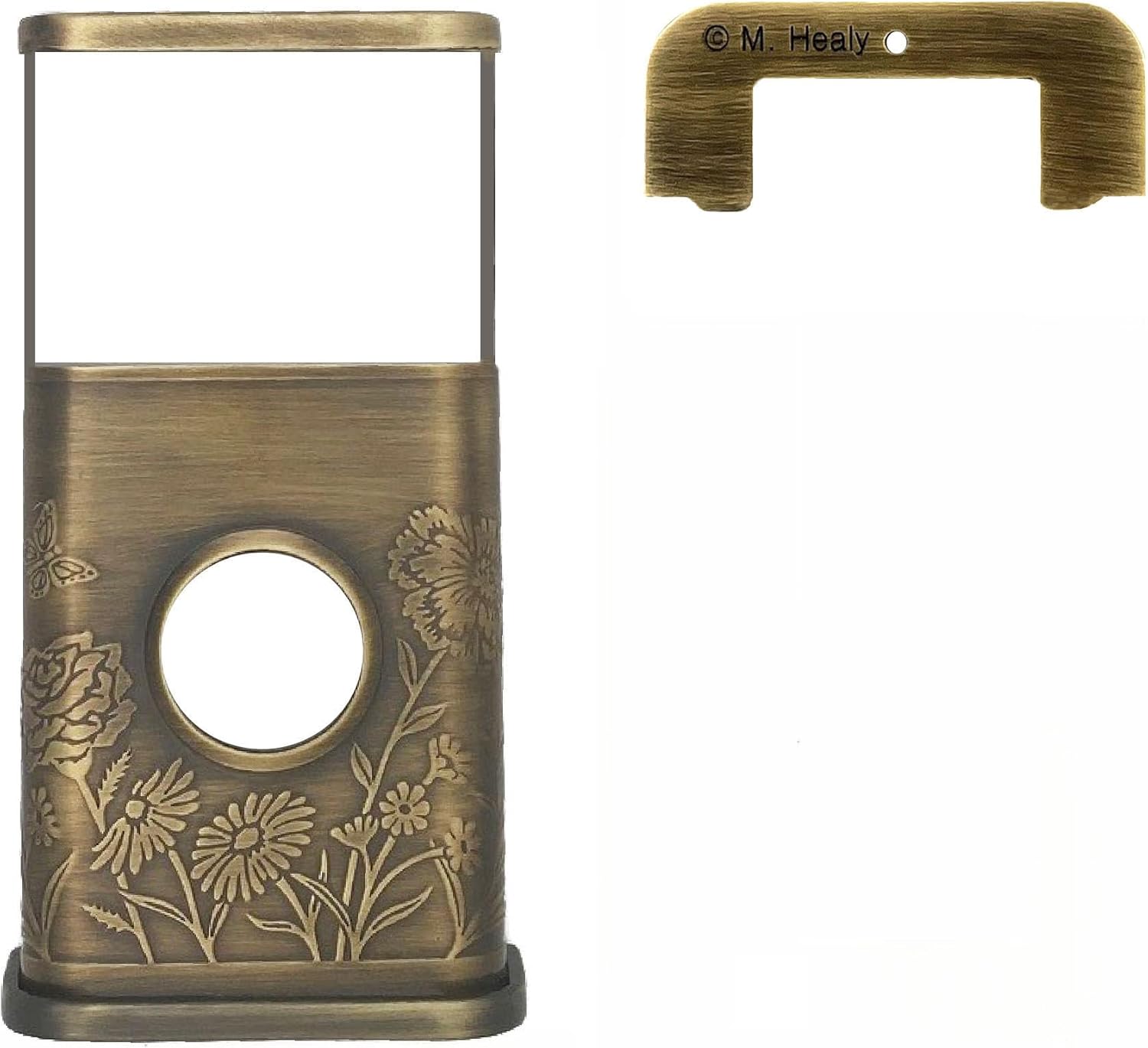 Garden Video Doorbell Cover (Compatible with Ring Battery Doorbell - 2024 Release) (Antique Brass)