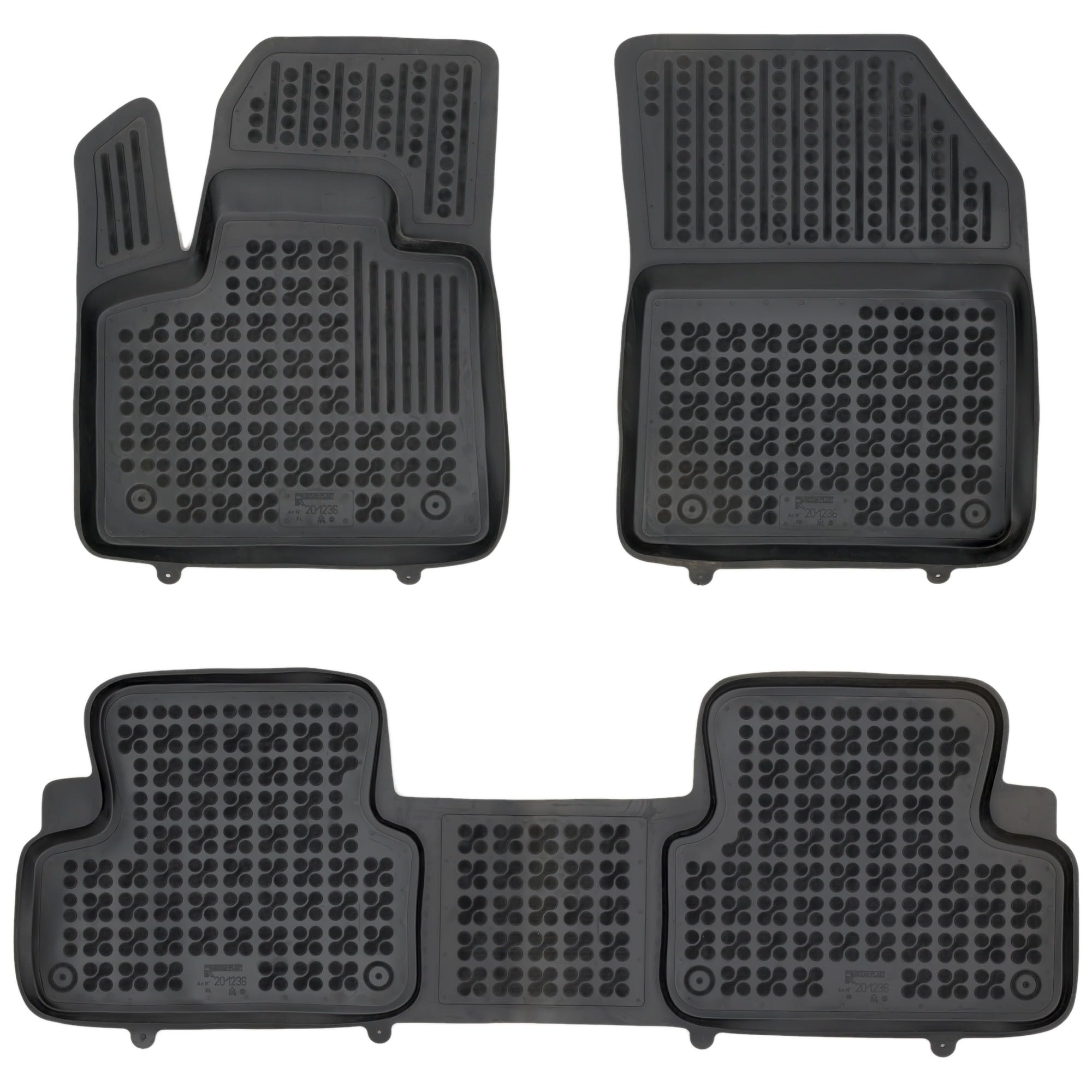 MOTOS Tapis de voiture en caoutchouc pour DS DS7 Crossback depuis 2018 Améliorez votre confort de voyage avec le tapis antidérapant pour voiture - tapis de sol pour voiture tous temps, protection cont
