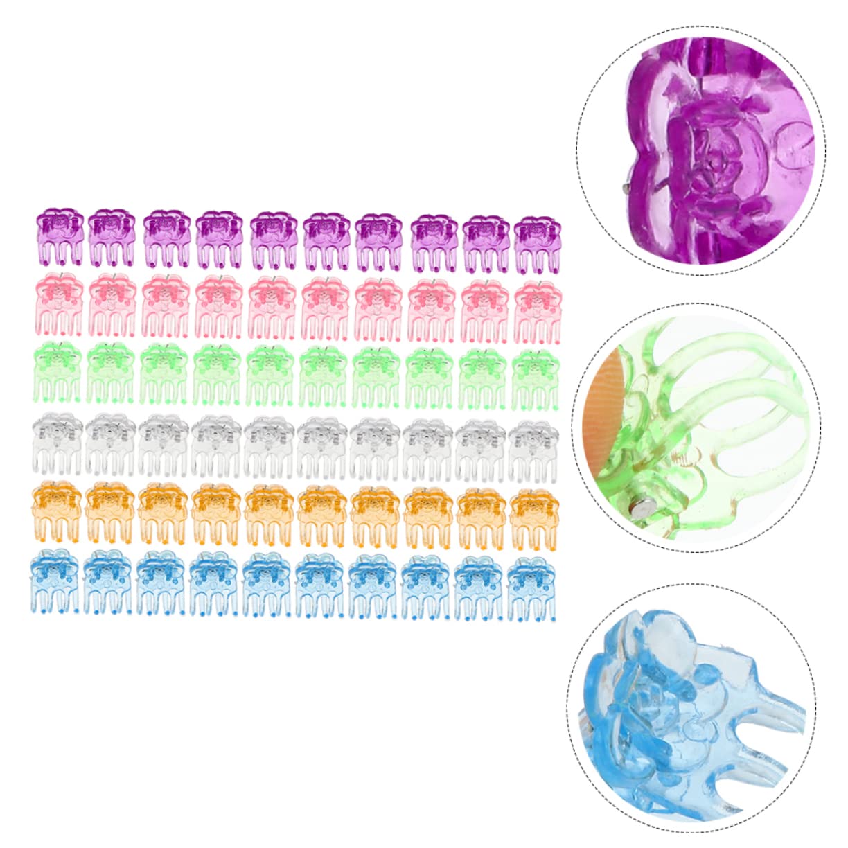 SOIMISS 10 Ensembles Agrafe D'orchidée Clip De Support pour Plantes Grimpantes Clips De Support pour Plantes Clips D'orchidées Clips De Tige De Vigne Fleur Vignes Plastique 120 Pièces * 10