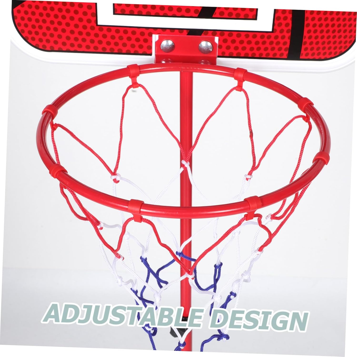 YARNOW Portable Basketball Hoop for Boys and Girls Mini Basketball Stand Adjustable Height Indoor Outdoor for Toddlers Poolside Play Sturdy Iron Rod Promotes Physical Skills up