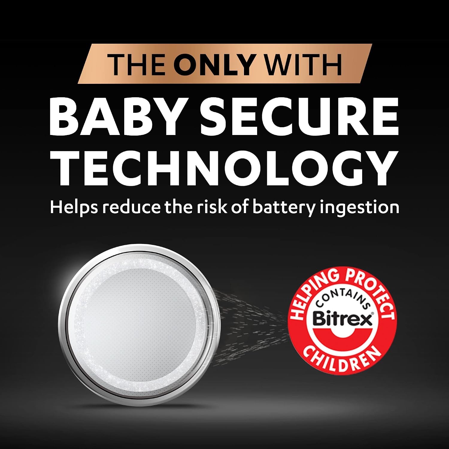 Duracell Specialty 2032 Lithium Coin Battery 3 V, Pack of 4, with Baby Secure Technology (CR2032)
