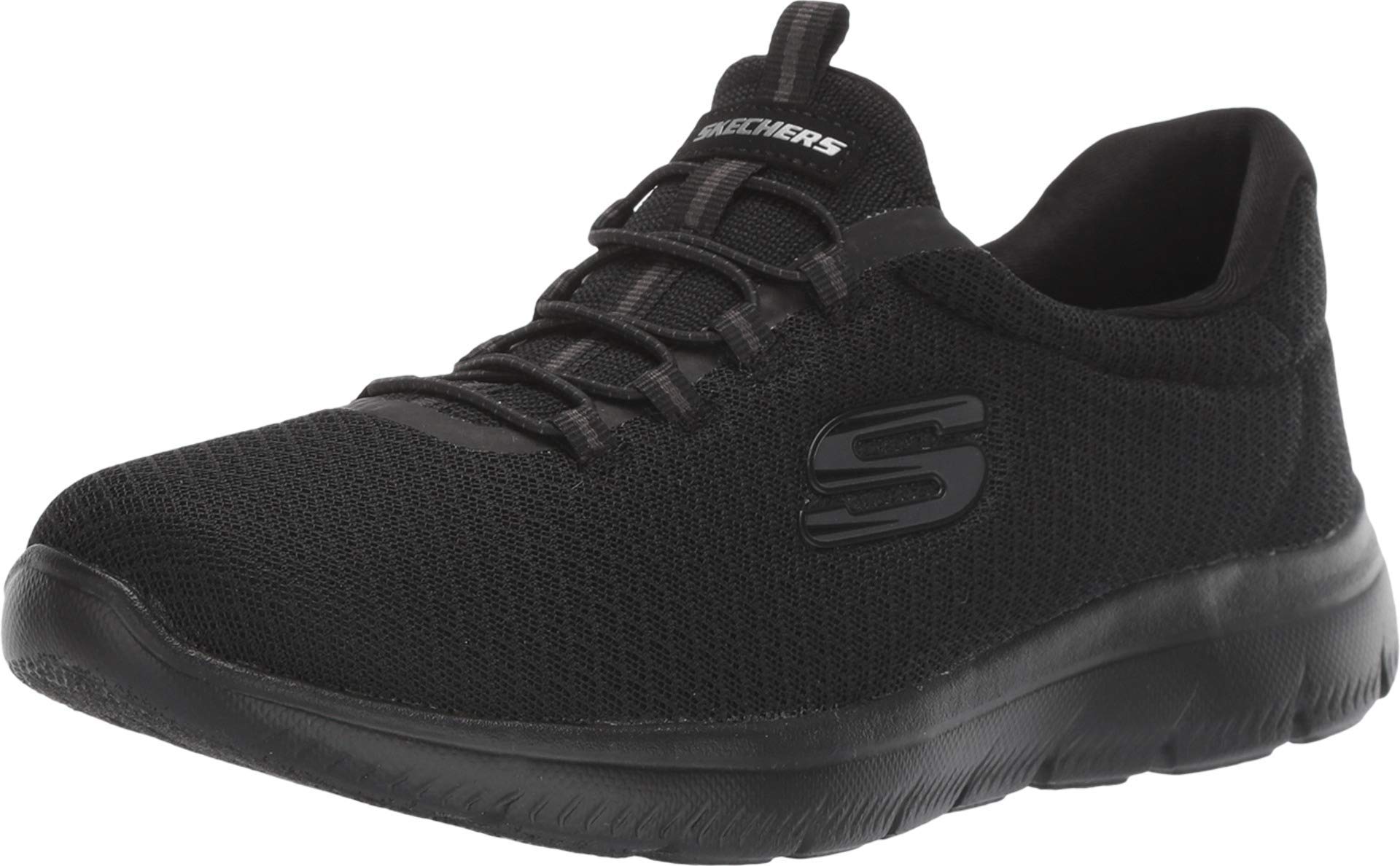 SkechersSUMMITS Shoes for Women, Black, 39.5 EU