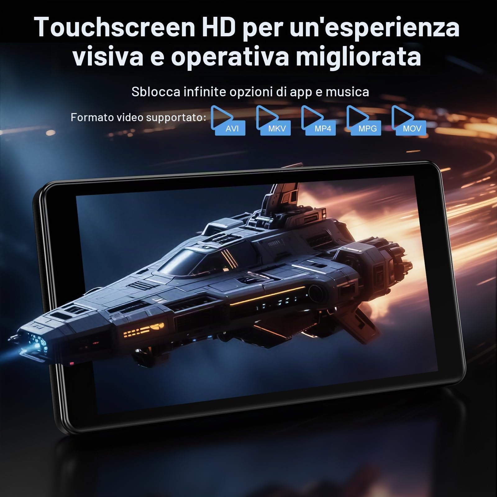 32GB Lettore MP3 con Bluetooth e WiFi, Fotocamera, Oilsky 4,02" Android 13 Lettore Musicale HD con Spotify, Audible, Deezer, MP3 MP4 Touchscreen e Altoparlanti