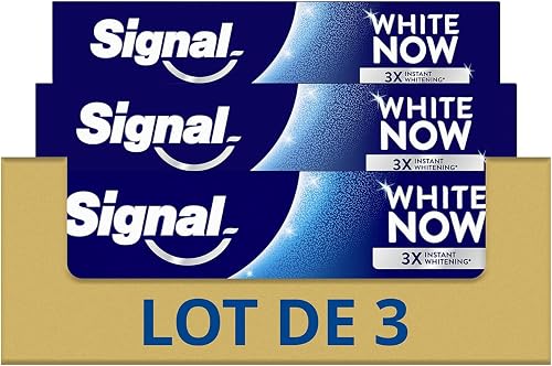 Signal White Now Original Plus White Sofort-Zahnpasta¹ 3 x 75 ml