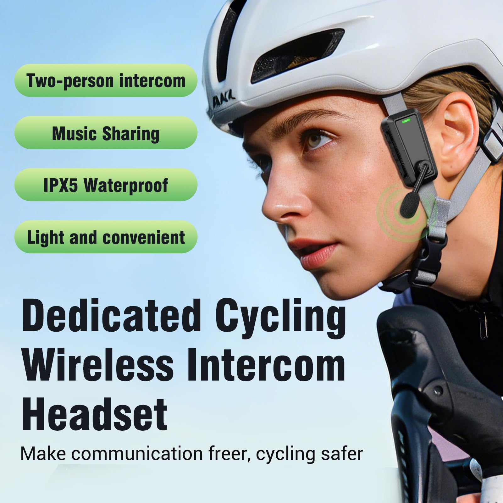 Intercom Vélos à Vélo | Casque Bluetooth Moto 520 Mètres