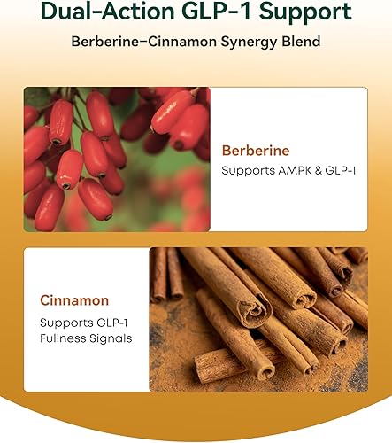 Miniatura 4 de Liposomal Berberine with Ceylon Cinnamon - GLP-1 Friendly, High-Absorption Berberine Supplement - Non-GMO, 60 Veg Capsules, Made in USA