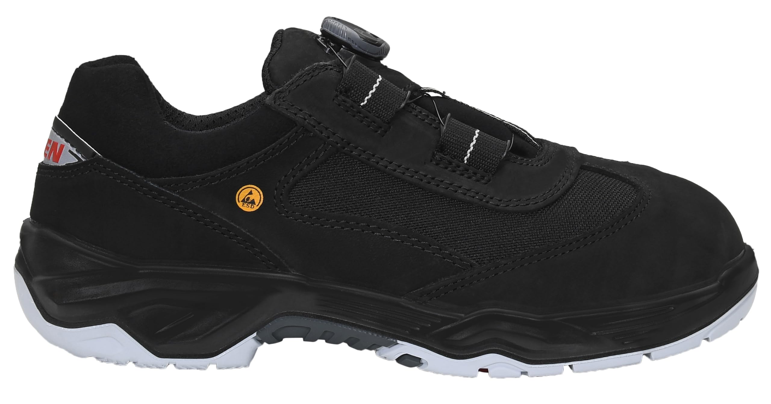 ELTEN Dustin BOA Low ESD S3S | Sicherheitsschuhe für Damen & Herren, Stahlkappe, leicht, atmungsaktiv, Gr. 41
