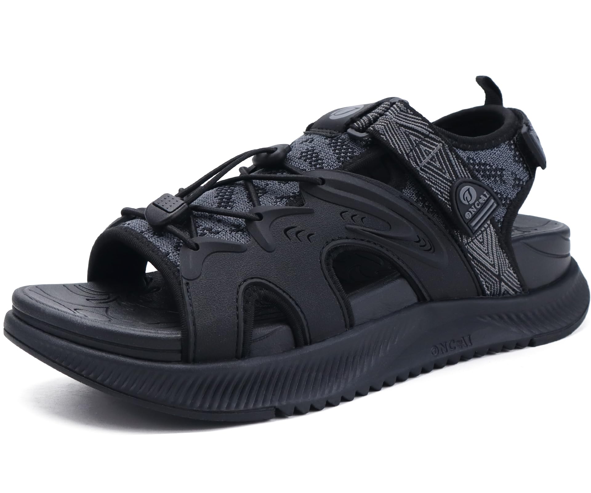 ONCAI Sandalias Mujer Caminar, Arco Soporte Sandals de Senderismo para Fascitis plantar,Antideslizante Sandalias de Deportivas Plataforma con Cordones Ajustables Talla EU 36-43