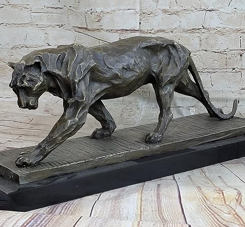 Miniatura 7 de Walking Panther de Rembrandt Bugatti, fabulosa escultura de bronce Art Deco por Think Bronze Handmade Art Deal
