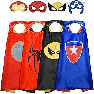 Toys for 3-10 Year Old Boys, Superhero Capes for Kids 3-10 Year Old Boy Gifts Boys Cartoon Dress up Costumes Party Supplies Easter Gifts Present Chistmas Stocking Stuffers