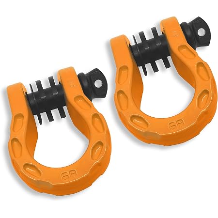 Manilles (2 Pièces) En Acier Allié 3/4 - Résistance à La Rupture 41,887 Lbs - Pour Remorque, 4x4, ATV
