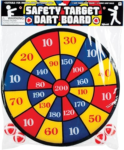 Miniatura 2 de Toysmith Juego de tablero de dardos de tela de objetivo de seguridad