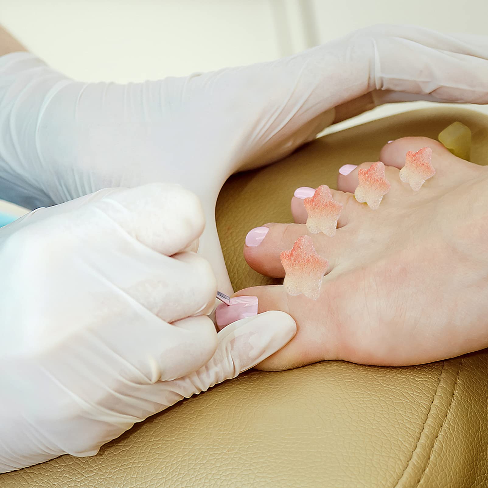 Ipetboom Nail Separator Toe Dividers Set of Toe Separators for Manicure and Pedicure for Women