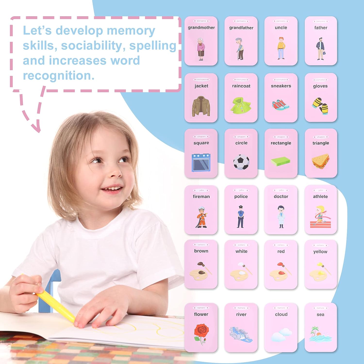 Beeih Flash Cards Toys for Kids Educational Talking Toys Learning Toys for 2 3 4 5 Year Olds Boys Girls Birthday Halloween Christmas Children Gift, Language Learning Toys for Toddlers 1-6 Years Old : Toys & Games