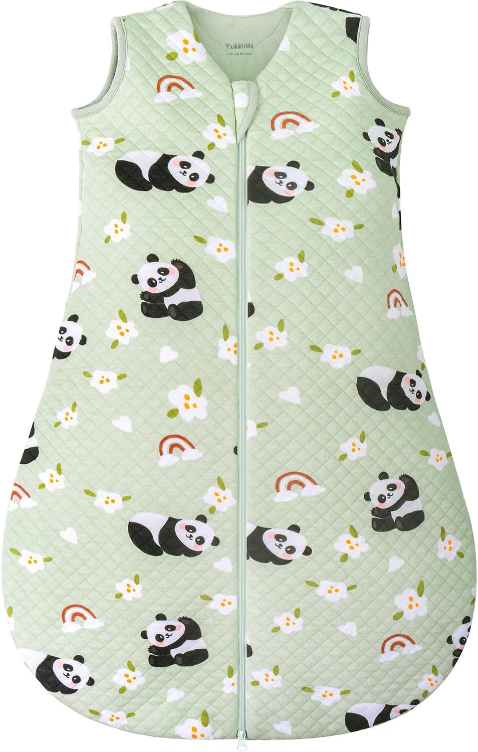Baby Sleeping Bag 2.5 Tog 18-24 Months Newborn Sleeping Bag 100% Cotton Sleep Sack for Winter Warm and Comfortable Green
