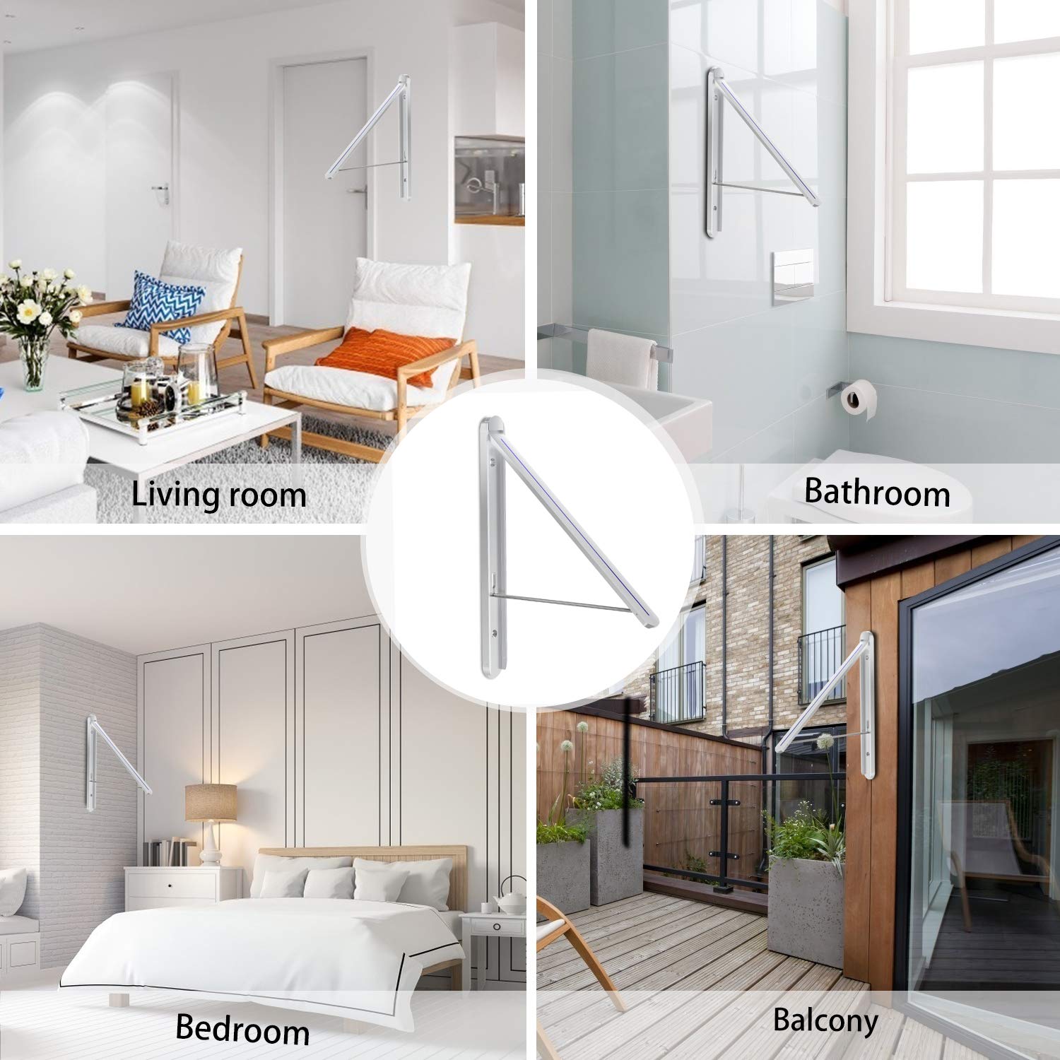 Buy Ithywat Clothes Drying Rack,Wall Mounted Clothes Hanging Rack