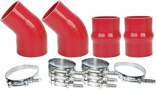 Kit de botas intercooler de silicona resistente para Ram 5.9L diésel, 1994-1995, 1996, 1997, 1998, 1999, 2000, 2001, 2002, rojo