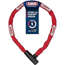 ABUS Lucchetto a catena Steel-O-Chain 5805K – Lucchetto per bicicletta in acciaio – Livello di sicurezza 5