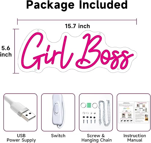 Vista 56 de Letrero de neón con base de soporte, letrero de mesa de neón para boda, tienda, decoración de escritorio de negocios, recepción, letrero de neón