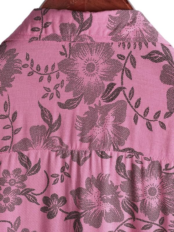 Image of Men's Multi-Coloured Floral Printed Shirt for man | Half Sleeve Cotton Shirt for Men | Summer Shirts for Men