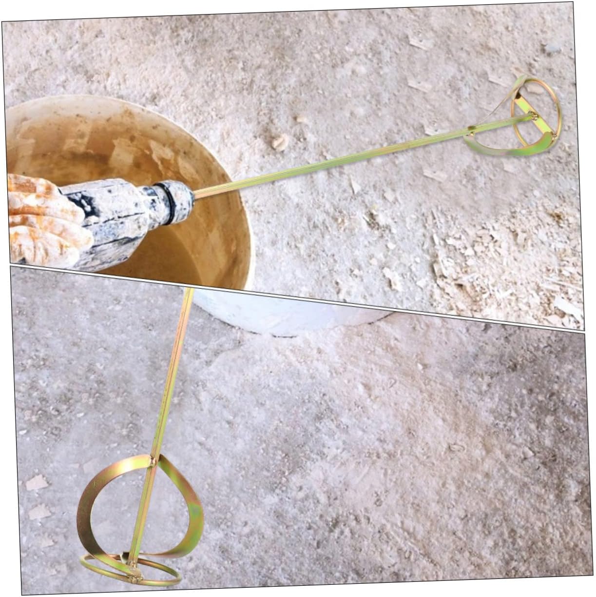 Concrete Mixing Rod Durable Paint and Mud Mixer High Mixing Paddle for Drill Cement and Paint Home Projects