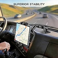 Vista 2 de OHLPRO Tablet Mount for Truck - Heavy Duty Drill Base - Tablet Holder for Car Dashboard, iPad Holder for All 5"-13" iPad Pro Samsung Galaxy Kindle