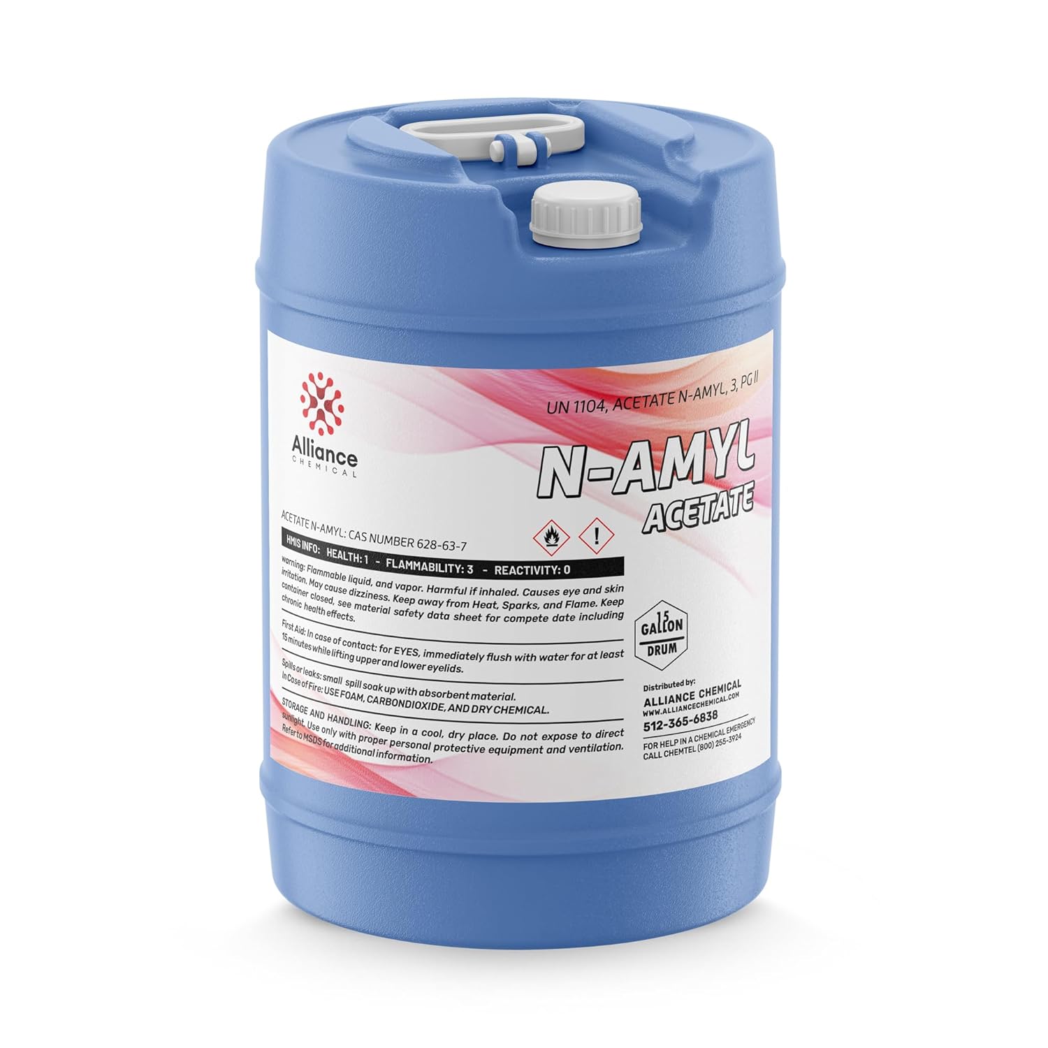 Alliance Chemical N-Amyl Acetate - 1 Quart - High-Purity Industrial Compound & Degreaser - Similar to Butyl Acetate Solvent - Cleaning Agent