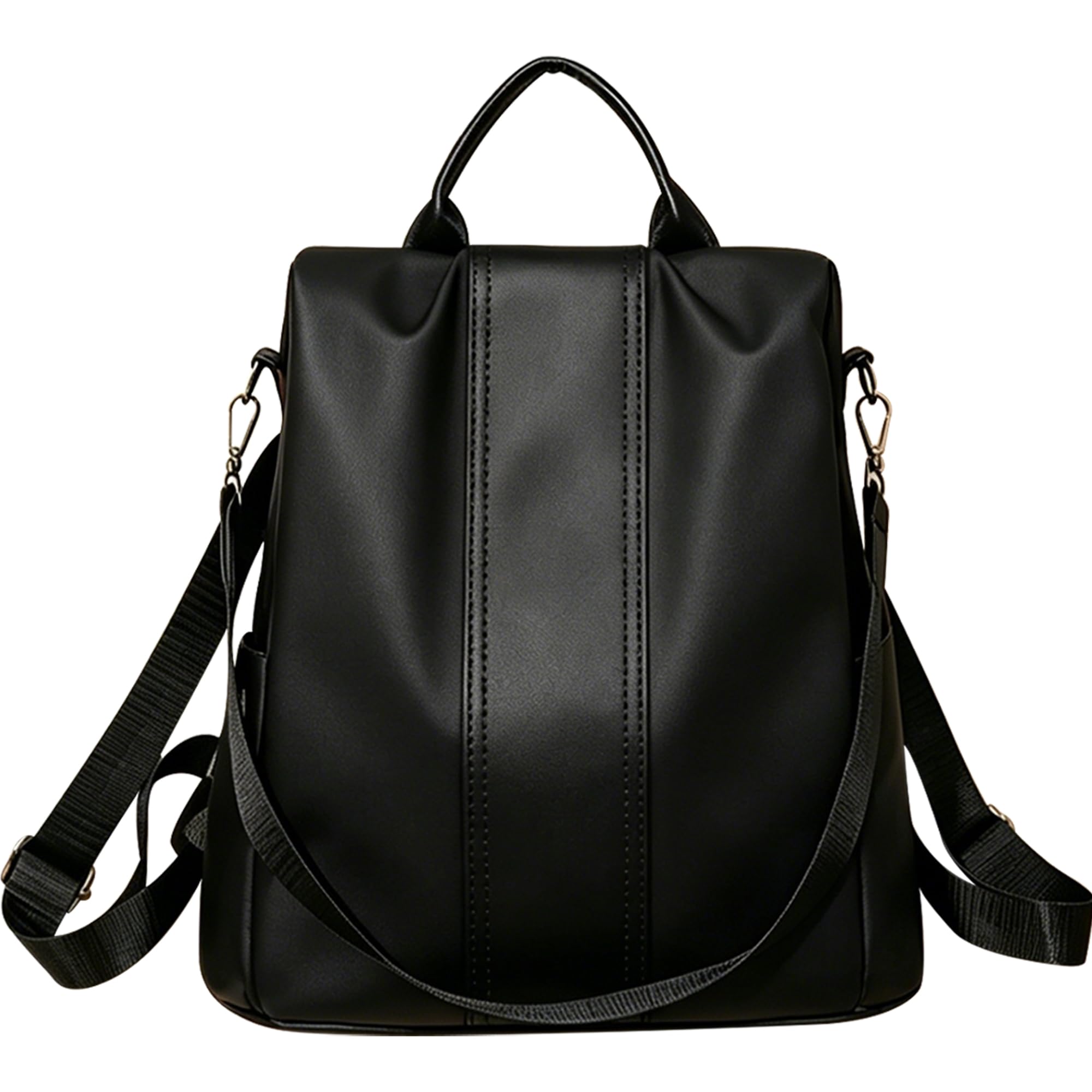 shepretty Zaino Donna antifurto Borsa Tracolla Colorato Zainetto Viaggio Daypack, Nero-8888-1