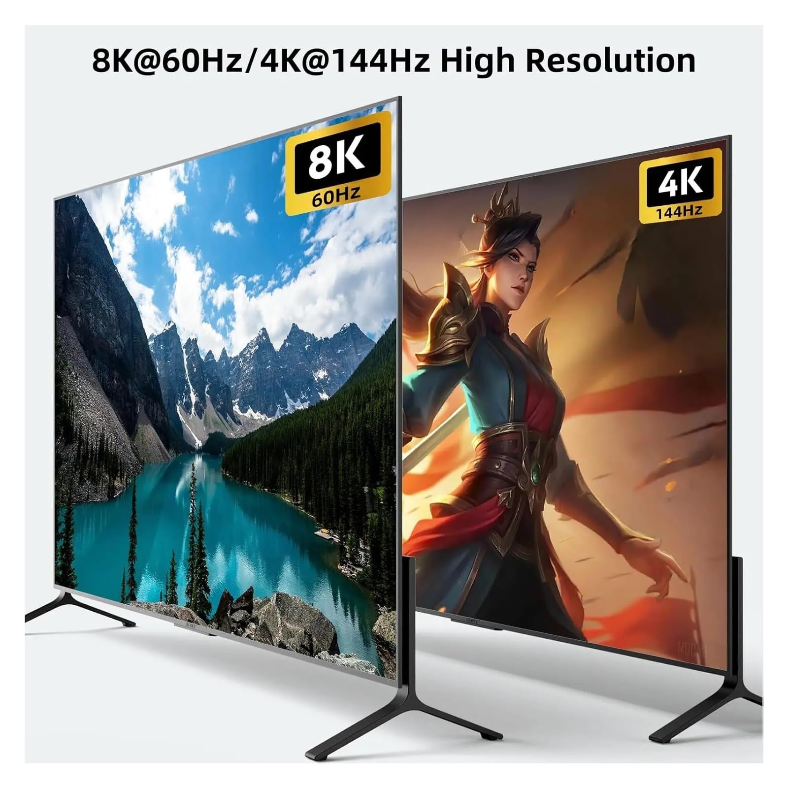 Konwerter Cyfrowy, Przełącznik KVM 4K@144Hz 2 monitory komputery 8K@60Hz, KCEVE i Displayport na dwa z 4 portami USB 3.0