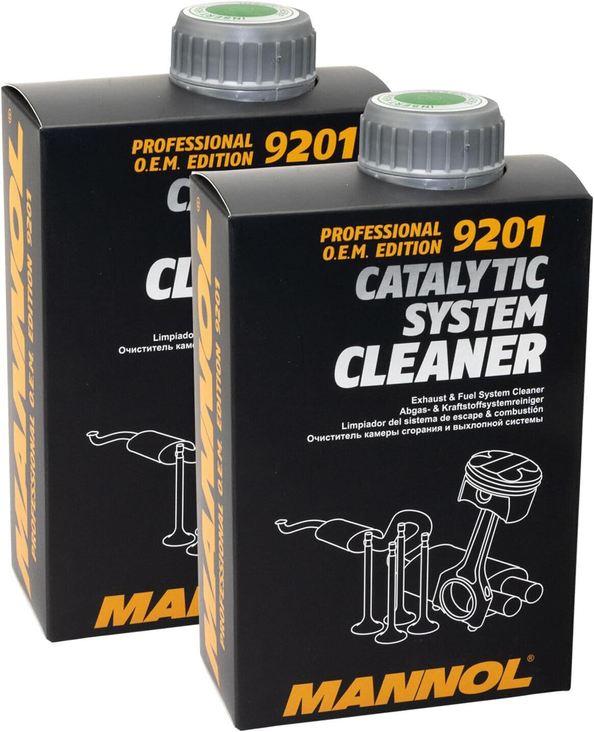 Mannol HTE - Germany 2 Pcs Pack Catalytic System Cleaner (9201)