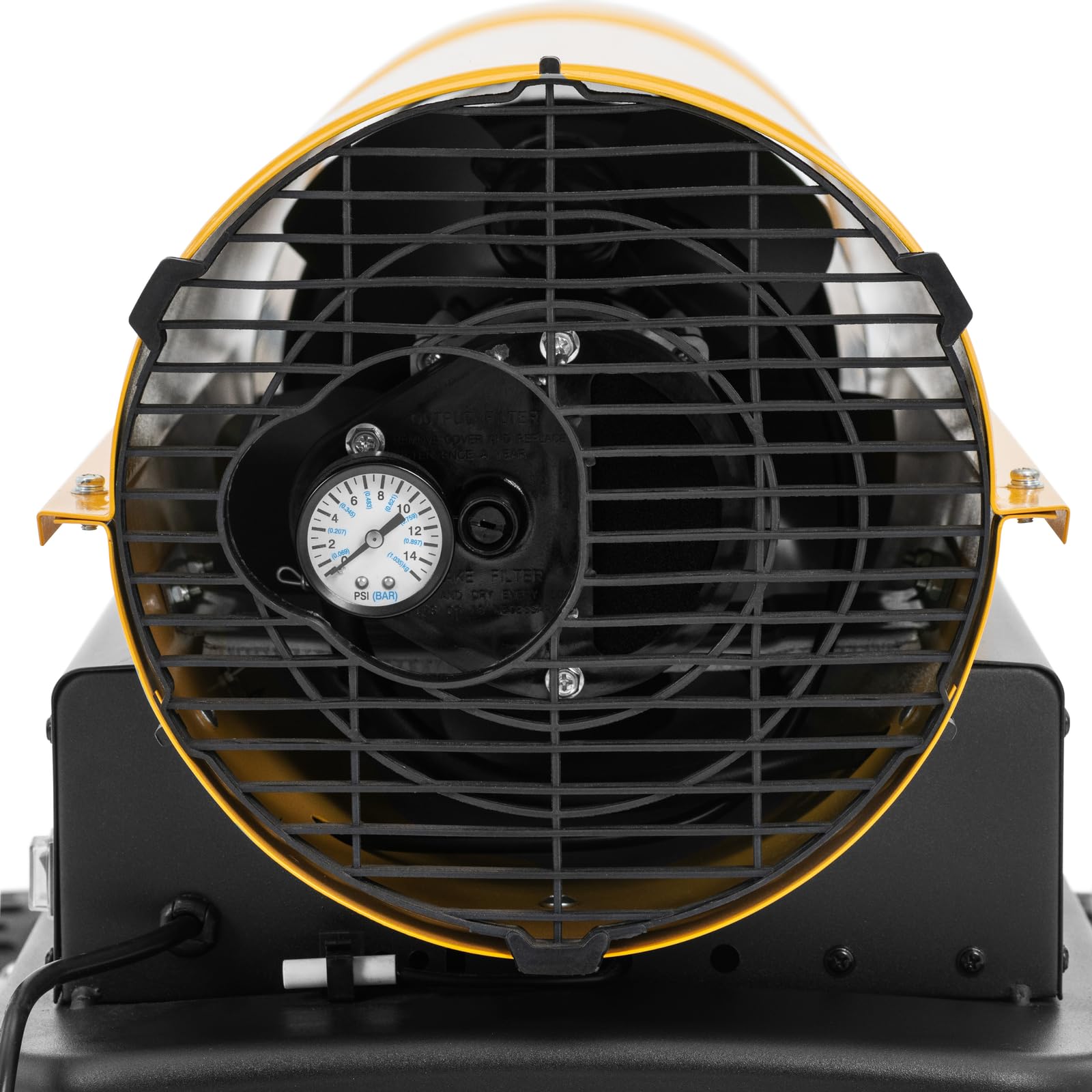 MSW Cañón calefactor de gasoil con ruedas 30 kW Depósito de 38 L Protección contra Sobrecalentamiento ECO series Cañón de calor Cañón calentador Cañón calefactor de diésel Calefactor para obra