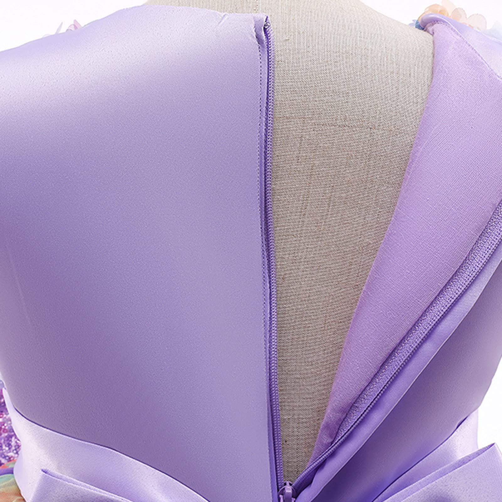 Abito da principessa per ragazze, abito da sera con fiori, in tulle, colorato, per feste di compleanno, matrimoni, damigelle d'onore, festività
