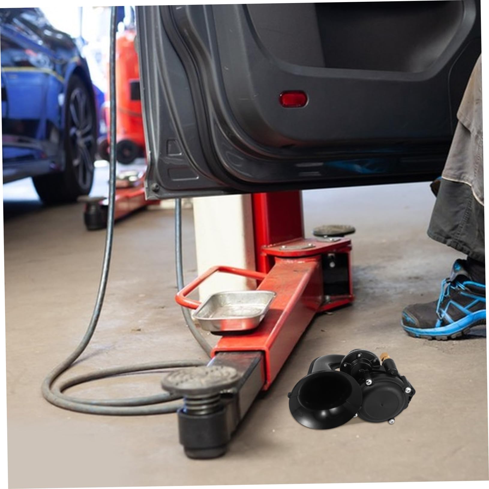 Cabilock Klaxon de Voiture Électrique 12v 24v Son Puissant Super Fort, Matériau Plastique et Métal, pour Véhicules D'ingénierie et Camions