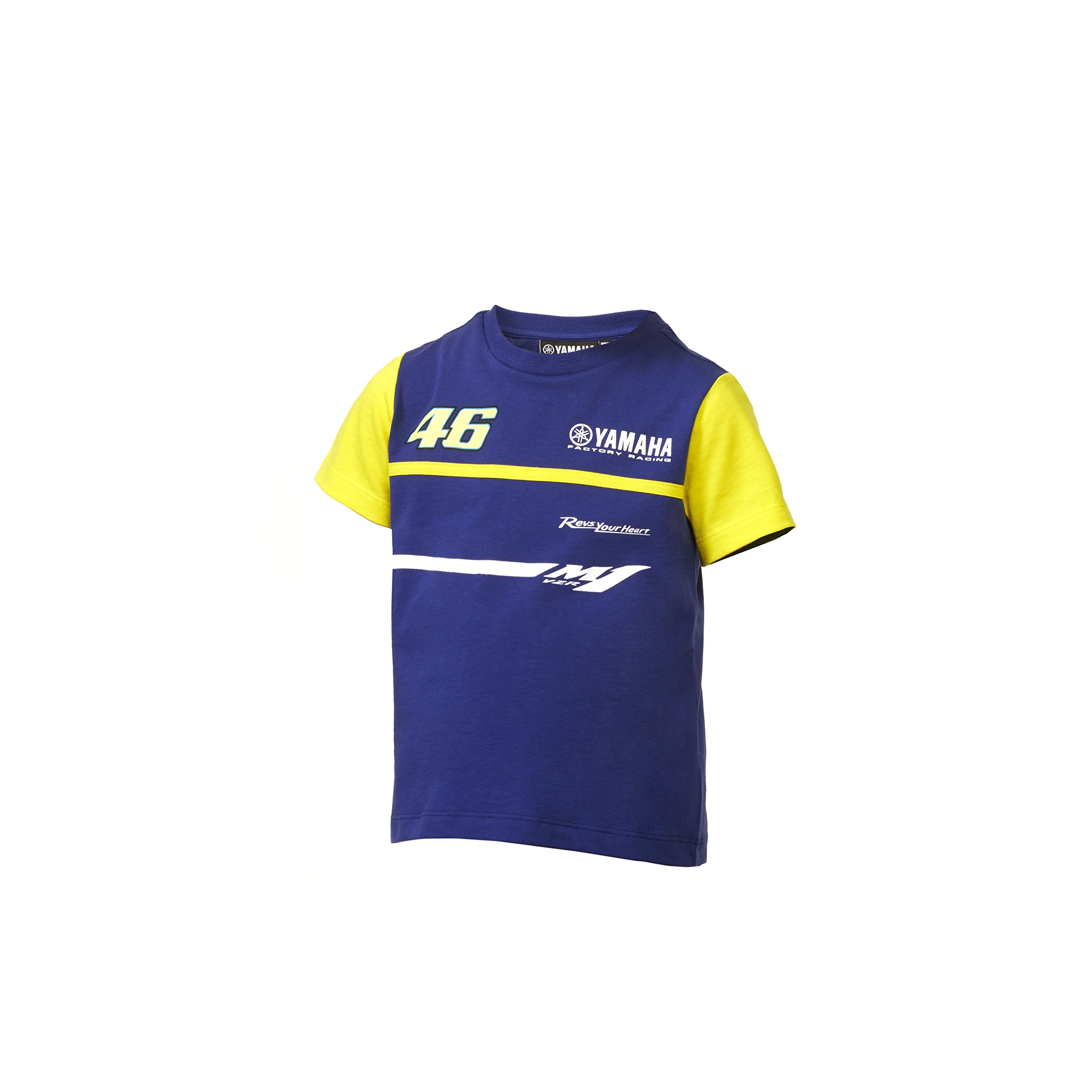 YAMAHA VR46 シャツ Lサイズ 黒/黄/青 VR46 Official Valentino Rossi Dual Yamaha T'Shirt - YDMTS